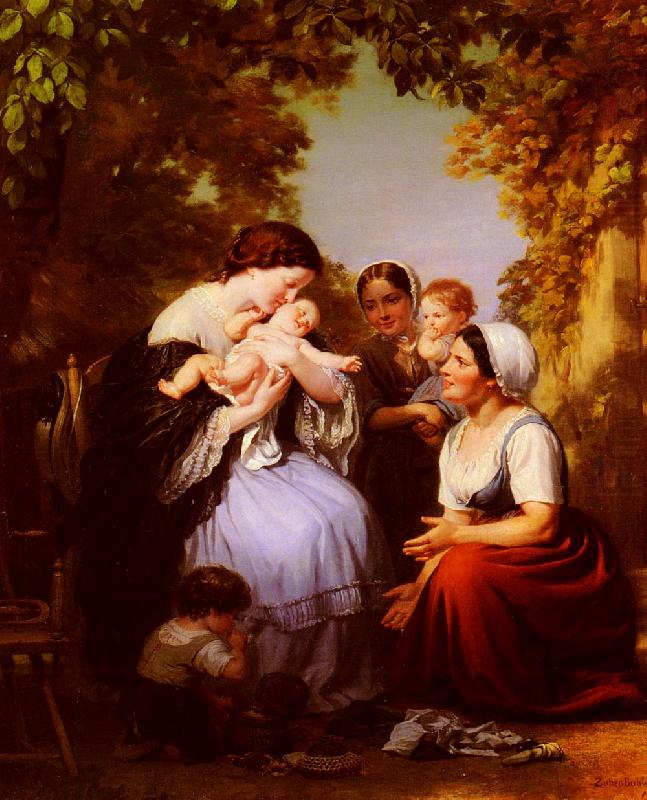 Fritz Zuber-Buhler Maternity china oil painting image